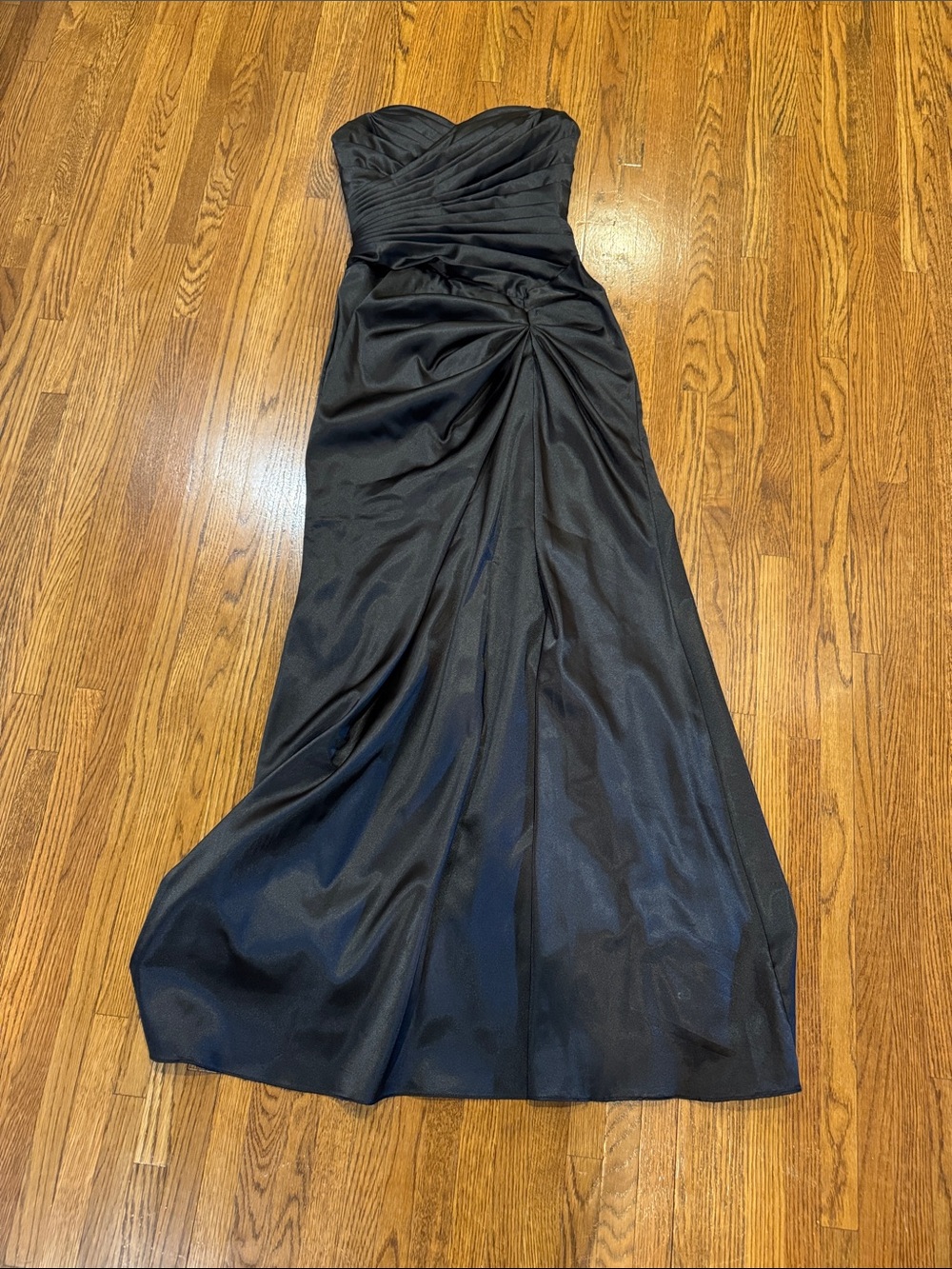 Cinderella Elegant Strapless Black Evening Gown